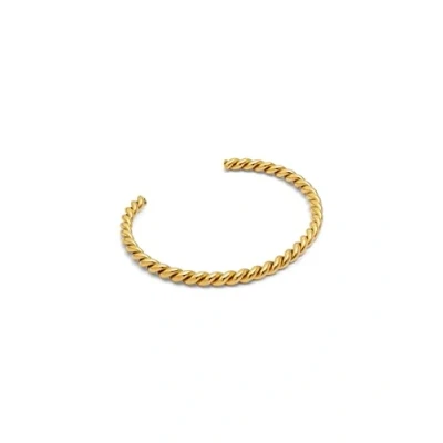 Abbildung von SINGULARU Armband Tressia. Edelstahl mit 18K vergoldung und Glas. Schmuck für Damen.