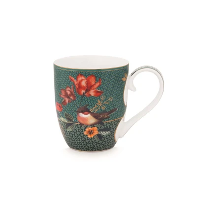 Abbildung von PIP STUDIO Winter Wonderland Bird Green Henkelbecher XL 450ml