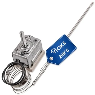 Abbildung von VIOKS Thermostat Temperaturregler Regler Ersatz für Amica 8032828 EGO 55.17069.140 Temperaturwähler Backofenthermostat 299C Backofen Ofen Herd Ersatzteile