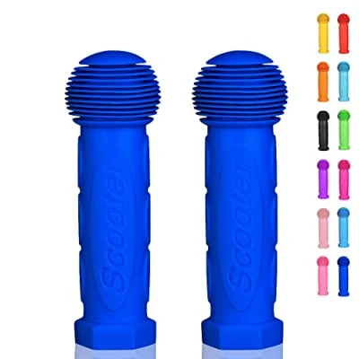 Abbildung von OTFAITP Roller Griff Lenker 1 Paar Fahrrad Fit für 2 3 4 Räder Kid Kick Roller,Kinder Fahrrad,Drifting Roller,Schaukel (Dunkelblau)
