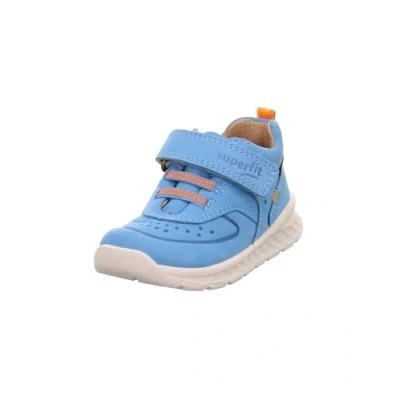 Abbildung von Superfit Jungen Ankle Boots Breeze, Kinder Stiefeletten, Weite: M IV, lose Einlage, flach, Stiefel, Bootee, Booties, HELLBLAU/ORANGE (400), 24 EU