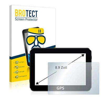 Abbildung von BROTECT 8.9&quot; Entspiegelungs Schutzglas für Navigation mit 8,9 Zoll (196.8 x 110.6 mm, 16:9) Schutz Folie Panzerfolie Glas Matt [Kratzfest 9H]