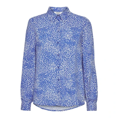 Abbildung von b.young Byjosa PUFF Shirt Hemdbluse, Damen, Größe: 36, Amparo blue mix