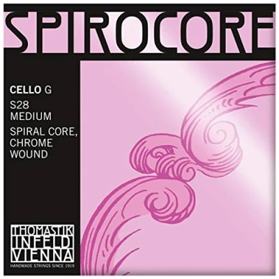 Abbildung von G Spirocore Cello mit gedrehtem Kern, verchromt