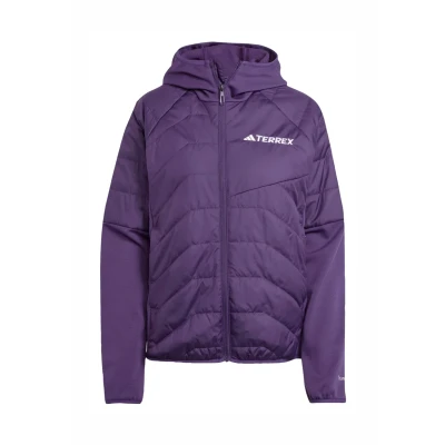 Abbildung von adidas Damen Terrex Multi CLIMAWARM Insulated Hybrid Hooded Jacket, Aurora Plum, L