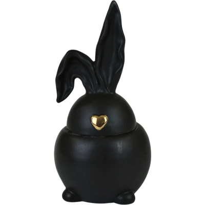 Abbildung von AM Design Osterfigur &quot;Osterhase, Dose &quot;Hase&quot; aus Porzellan, Höhe ca. 23 cm, Frühjahrsdeko&quot;, Dekofigur, Ostern, Osterdekoration