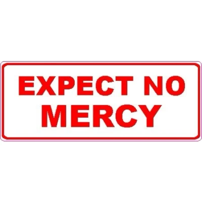 Abbildung von NetSpares 1 x Aufkleber Expect No Mercy Sticker Autoaufkleber Tuning Static Stance Fun Gag