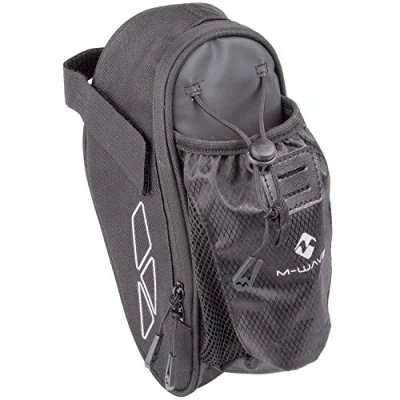 Abbildung von M Wave Unisex Erwachsene Amsterdam Bottle Fahrradsatteltasche, Schwarz