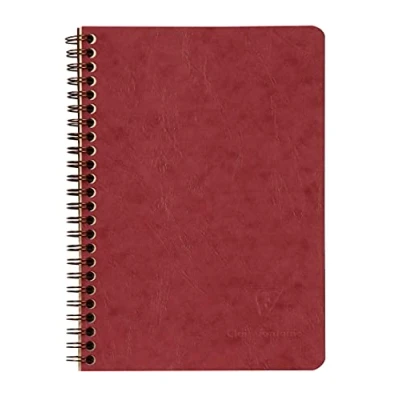Abbildung von Calligraphe 785662C Spiralbuch (DIN A5, 14,8 x 21 cm, Age Bag liniert, 3 Taschen, 60 Blatt) 1 Stück rot