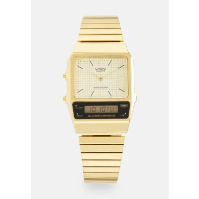 Abbildung von Casio Analog Digital Unisex Uhr goldcoloured, Größe: One Size, Gold coloured