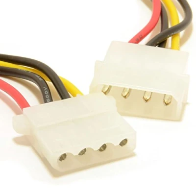 Abbildung von Strom Verlängerung Kabel 4 Polig LP4 Molex Männlich Zum Weiblich 50 cm [50cm]