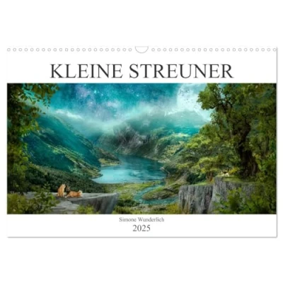 Abbildung von Kleine Streuner (Wandkalender 2025 DIN A3 quer), CALVENDO Monatskalender