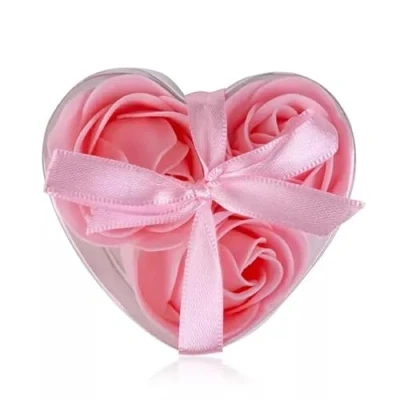 Abbildung von Geschenkschachtel mit Seifenrosen: Baderosen Soap Rose 3 x g (Rosa)