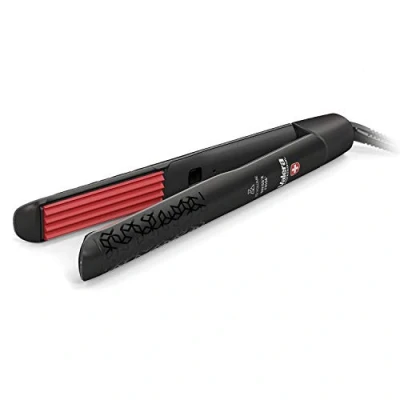 Abbildung von Valera, Swiss&#039;X Frisé 101.04, Krepp und Welleneisen, Profi Gerät aus Keramik, wärmeisolierende Spitzen, Ein /Ausschalttaste, 3m Kabel, 230C, Schwarz