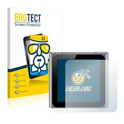 Abbildung von BROTECT Schutzglas für Apple iPod nano 2011 (6. Gen.) Schutzfolie Panzer Folie Glas [Extrem Kratzfest 9H, Anti Fingerprint, Ultra Transparent]