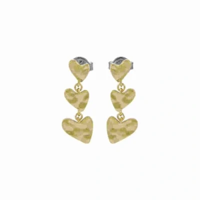 Abbildung von Skagen ANJA Hearts Ohrringe goldcoloured, Damen, Größe: One Size, Gold coloured