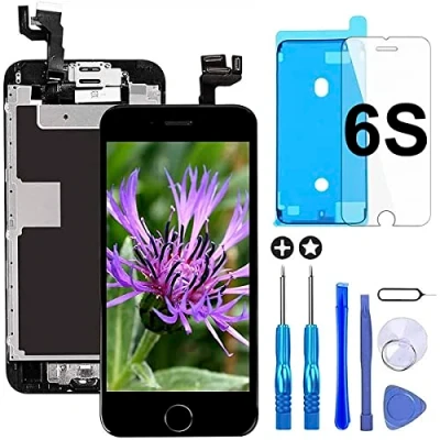Abbildung von GULEEK Kompatibel mit iPhone 6s Display LCD 4,7&quot; Ersatz Bildschirm Touchscreen Digitizer Komplett Werkzeuge (Schwarz)