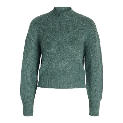 Abbildung von Noisy May Nmnella HIGH NECK CROP Strickpullover, Damen, Größe: Large, Kombu green