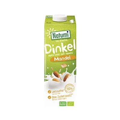 Abbildung von Natumi Bio Dinkeldrink Mandel, 8 x 1L Laktosefrei, Vegan, Bio, Milchfreie, Milchfreie Alternative
