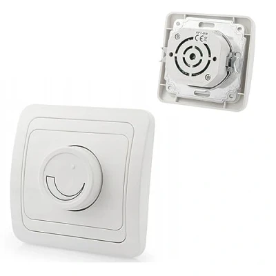 Abbildung von HUKITECH Dimmer 600W Steckdose Schalter Taster Drehfunktion