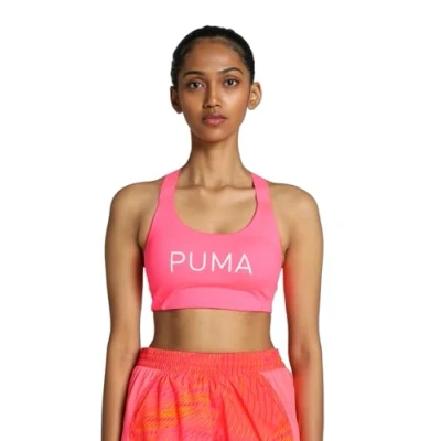 Abbildung von Puma Keeps Eversculpt BRA Sportbh mit mittlerer Stützkraft, Damen, Größe: XL, Sunset glow