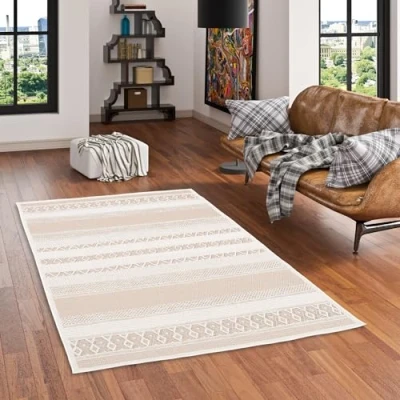 Abbildung von Outdoorteppich In &amp; Outdoor Teppich Flachgewebe Ottawa Stripes, Pergamon, Rechteckig, Höhe: 4 mm