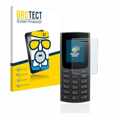 Abbildung von BROTECT Entspiegelungs Schutzglas für Nokia 105 (2023) Schutz Folie Panzerfolie Glas Matt [Extrem Kratzfest 9H, Anti Reflex, Fingerprint]