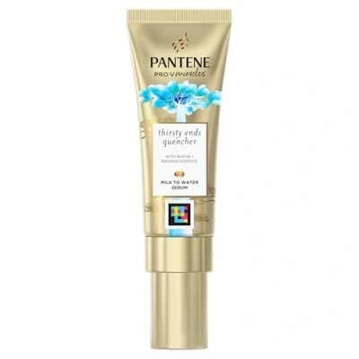 Abbildung von Pantene Hydra Day Hair Serum, For Dry Damaged Hair, Leave In Treatment, 70ml, Milk To Water Serum Thirsty Ends Quencher With Biotin And Baobab Essence, Conditioner