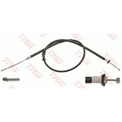 Abbildung von TRW GCH644 Handbremsseil 1450, 1202 Trommelbremse FIAT: 500 Schrägheck, Panda II C Cabrio