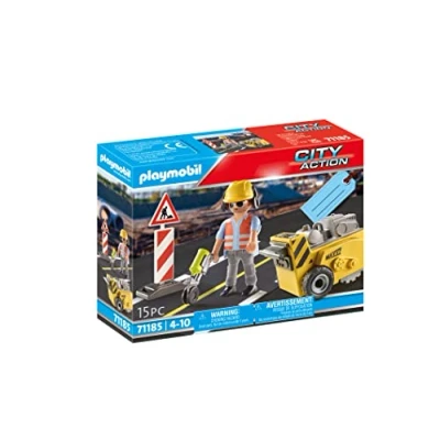 Abbildung von Playmobil® 71185 Bauarbeiter mit Kantenfräser Konstruktions Spielset