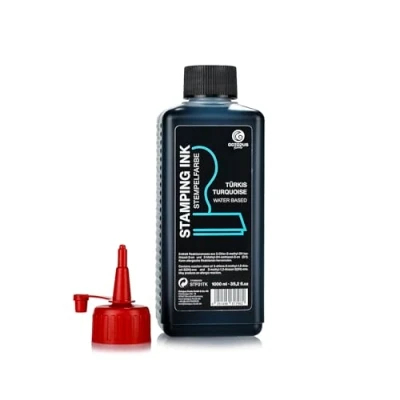 Abbildung von Octopus Stempelfarbe für Stempelkissen und Selbstfärber ohne Öl, türkis 1000 ml