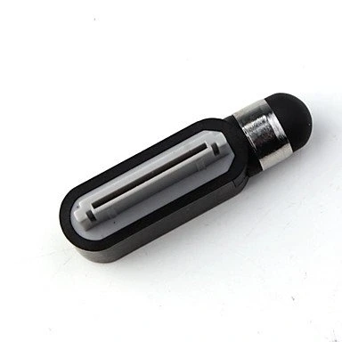 Abbildung von itronik® Stylus Soft Touch Staubschutz Eingabestift kompatibel mit Smartphones und Tablets schwarz Black Pen Stift