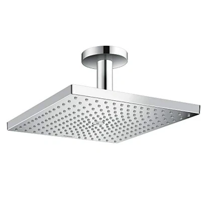 Abbildung von hansgrohe Regenduschkopf &quot;Raindance E&quot;, (Kopfbrause, Deckenanschluss), Raindance E 300 1 Strahlart wassersparend mit Deckenanschluss, chrom