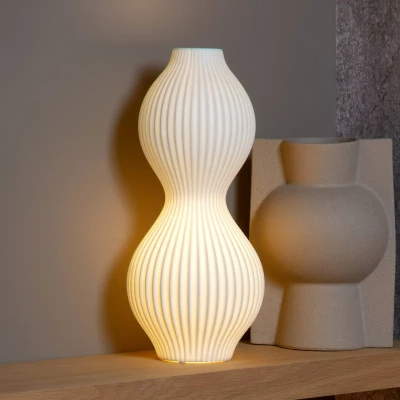 Abbildung von Lucide MOMORO Tischlampe 1xE14 Weiß