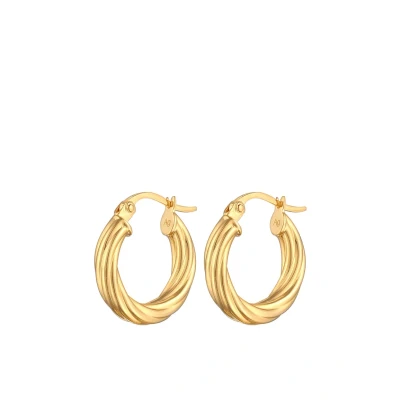 Abbildung von Elli Twisted LOOK Ohrringe, Damen, Größe: One Size, Gold