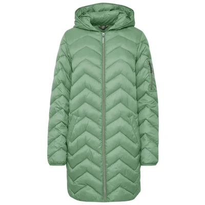Abbildung von Fransa Frbapadding Wintermantel, Damen, Größe: Small, Malachite green