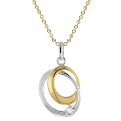 Abbildung von trendor 28080 Damen Kette 925 Silber Goldplattiert mit Zirkonia
