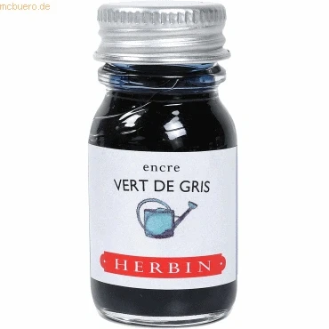 Abbildung von 6 x Herbin Füllertinte 10ml vert de gris