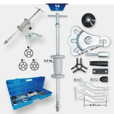 Abbildung von KS TOOLS BT671300 Montagewerkzeugsatz, Radnabe / Radlager 14