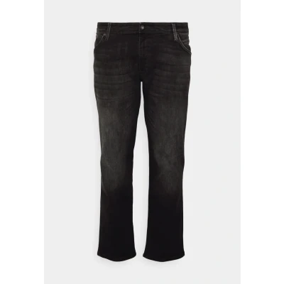 Abbildung von JACK &amp; JONES Herren Jeans JJIGLENN JJFOX GE 147 Plussize Slim Fit Schwarz, Größe:44W / 34L, Farbvariante:Black Denim 12235406