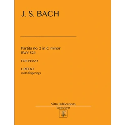 Abbildung von Bach Partita no. 2 in c minor: Urtext (with fingering)