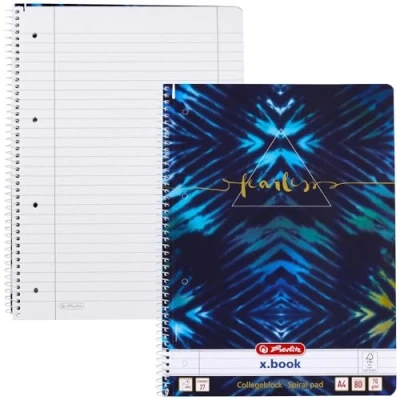 Abbildung von herlitz Spiralblock A4, 80 Blatt, liniert (Lineatur 27), Motiv: New Batic Fearless, 1 Stück