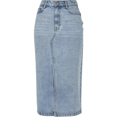 Abbildung von Urban Classics Bleistiftrock, Damen, Größe: 29, Tinted lightblue washed