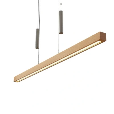 Abbildung von Lucande Hängeleuchte Pia, dimmbar, LED Leuchtmittel fest verbaut, warmweiß, Modern, Buchenholz, Metall, buche, 1 flammig, inkl. Leuchtmittel, Holz