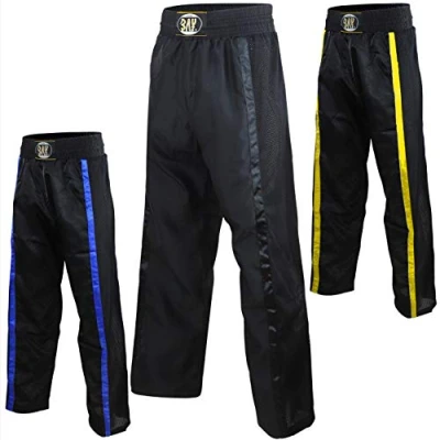 Abbildung von Bay Netz Gewebe Kickboxhose (3XS 130, schwarz/blau)