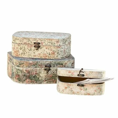 Abbildung von Mirabeau Dekokorb Box 3er Set Emmylou bunt