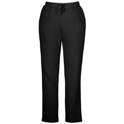 Abbildung von Ulla Popken Grosse GRÖSSEN Kuschelweiche INNENSEITE, Elastikbund 801048 Jogginghose, Damen, Größe: 62/64, Schwarz
