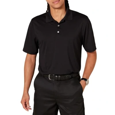Abbildung von Amazon Essentials Herren Golf Polo Shirt, Schnell Trocknend, Normale Passform, Schwarz, S