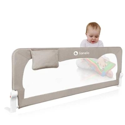 Abbildung von lionelo Bettschutzgitter HANNA (Set, Set), 180 Grad 66 cm hoch Standsafe SecureBelt
