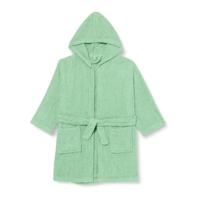 Abbildung von Playshoes Unisex Kinder Frottee Bademantel Morgenmantel, Mint, 170/176